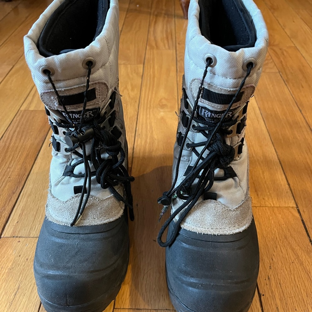 Rugged Two-Tone Winter Boots